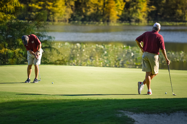 Golfers playing on the Robert Trent Jones Golf Course