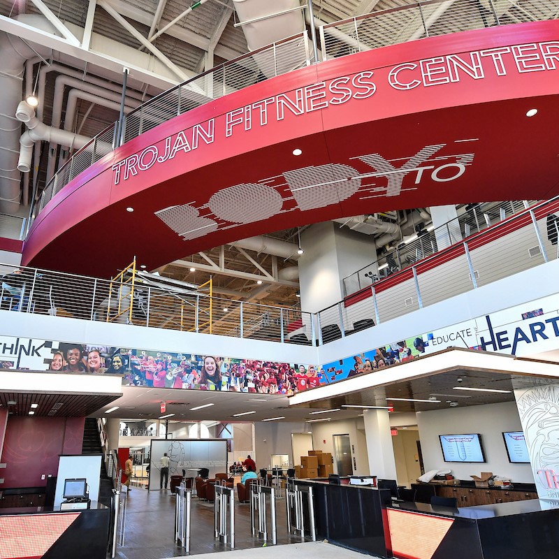 Front desk area of the Rec.