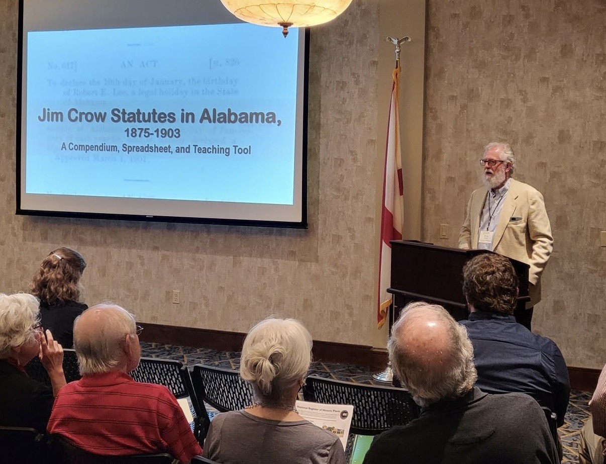 Dr. Marty Olliff presenting at the 2023 Alabama Historical Association Meeting