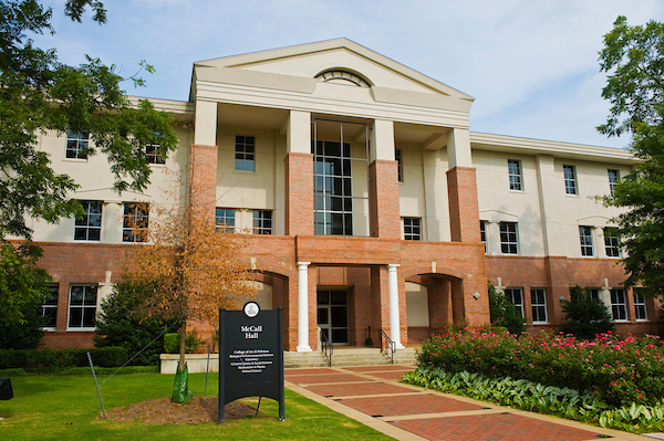 McCall Hall on TROY's Campus.