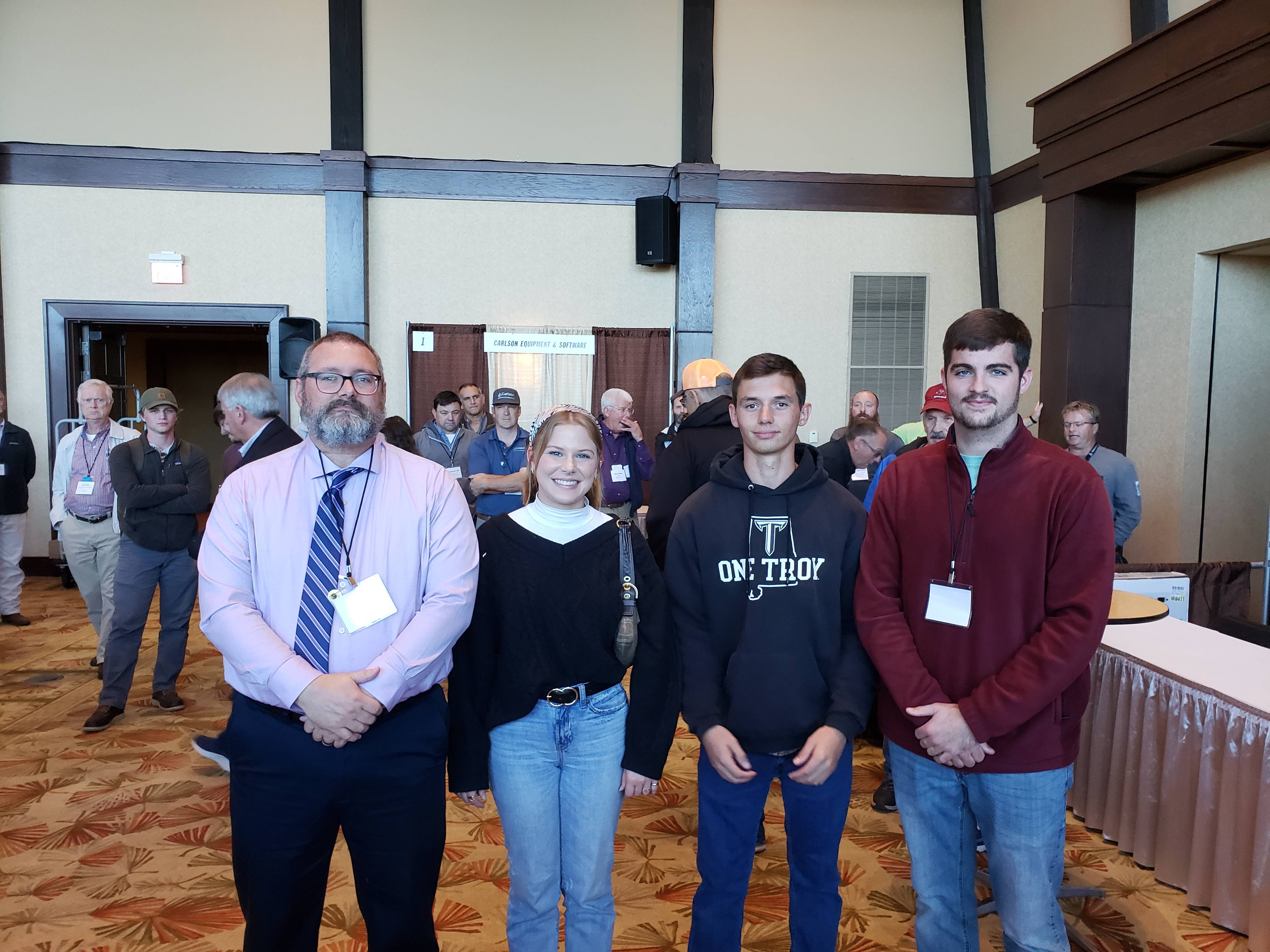 Geomatics student meet Troy alum 