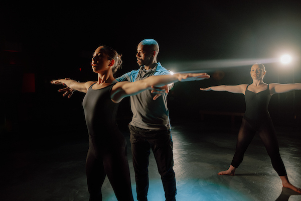 TROY Dance faculty instructing dancers