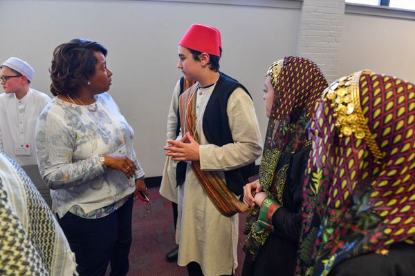 Tunisia team preparing for opening session of Southeast Alabama Model United Nations