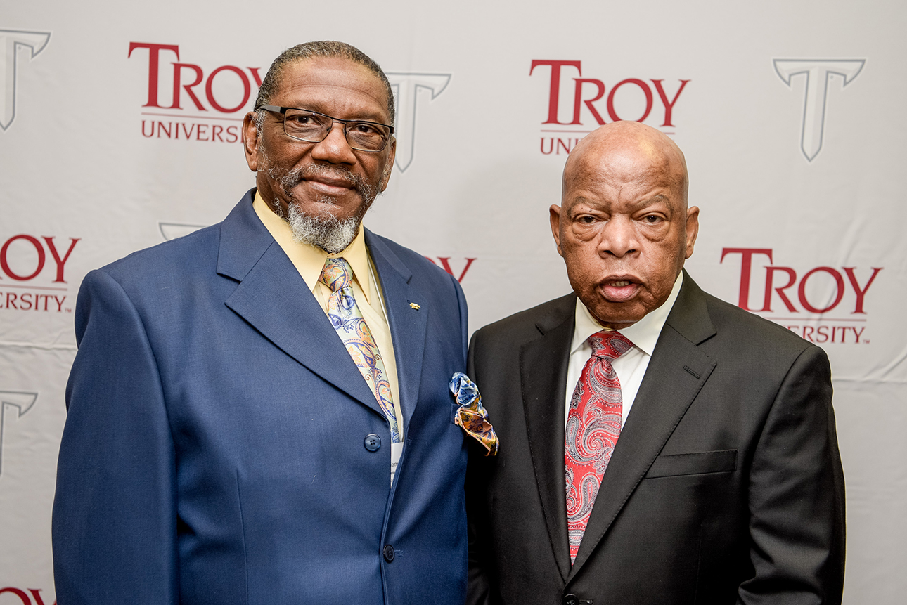 Bishop S.D. James and Congressman John Lewis