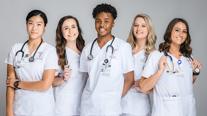 TROY Nursing students