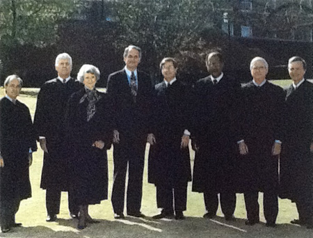 Chancellor Hawkins welcomed the Supreme Court of Alabama to the Troy Campus where it heard oral arguments, which was broadcast live by TSU-TV marking the first time Supreme Court arguments had ever been broadcast live.