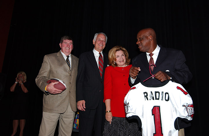 Dr. and Mrs. Hawkins launched the Helen Keller Lecture series at TROY.