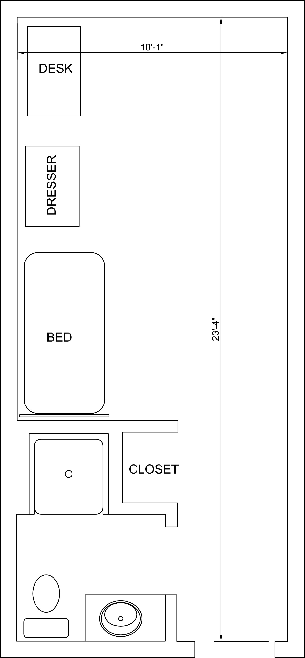 Rushing Hall premium single floor plan.