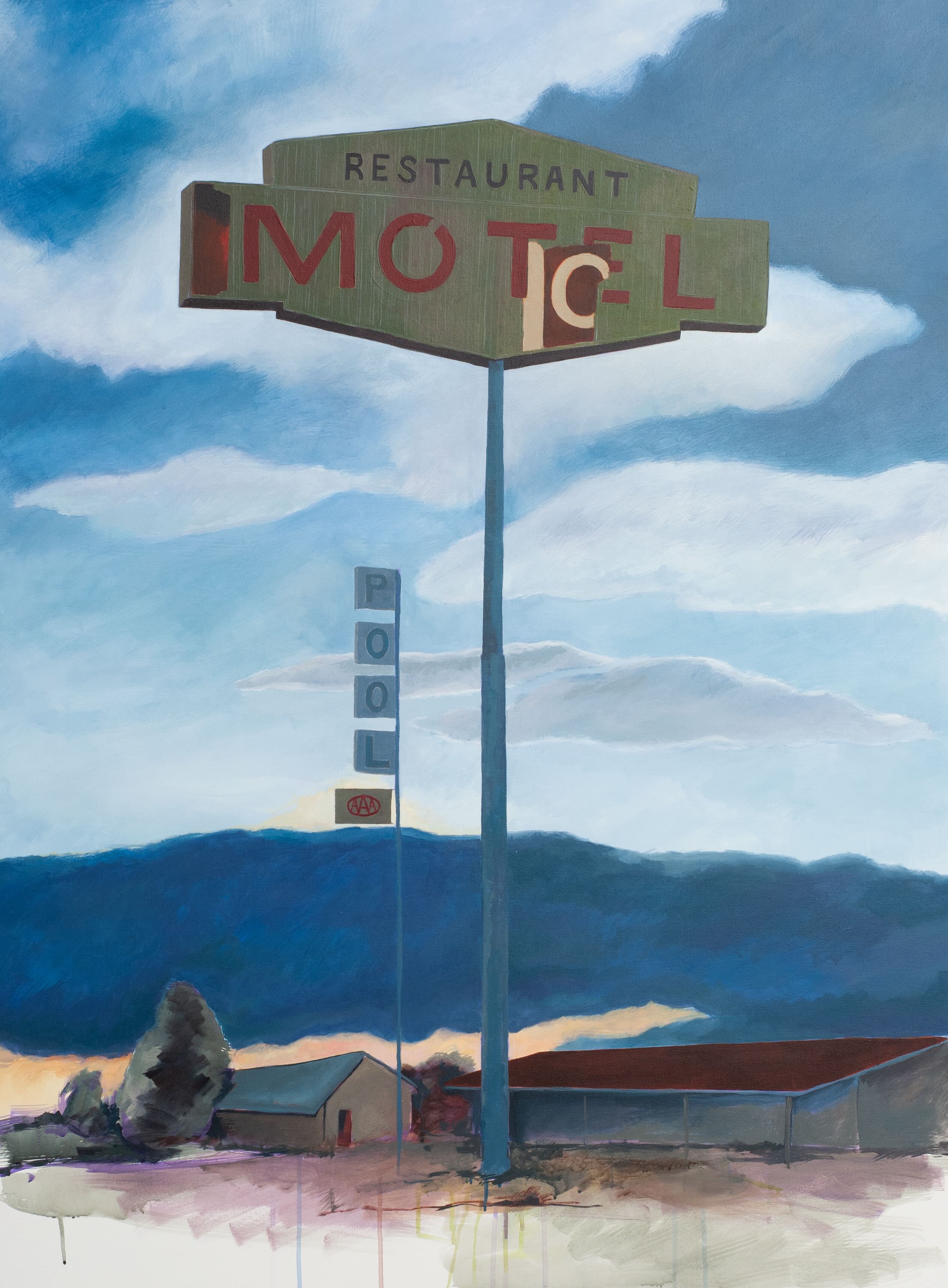 Sara Dismukes painting entitled Vacancy, Greenriver, Utah