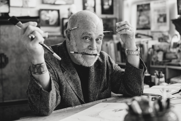 Portrait of Nall in his Fairhope studio