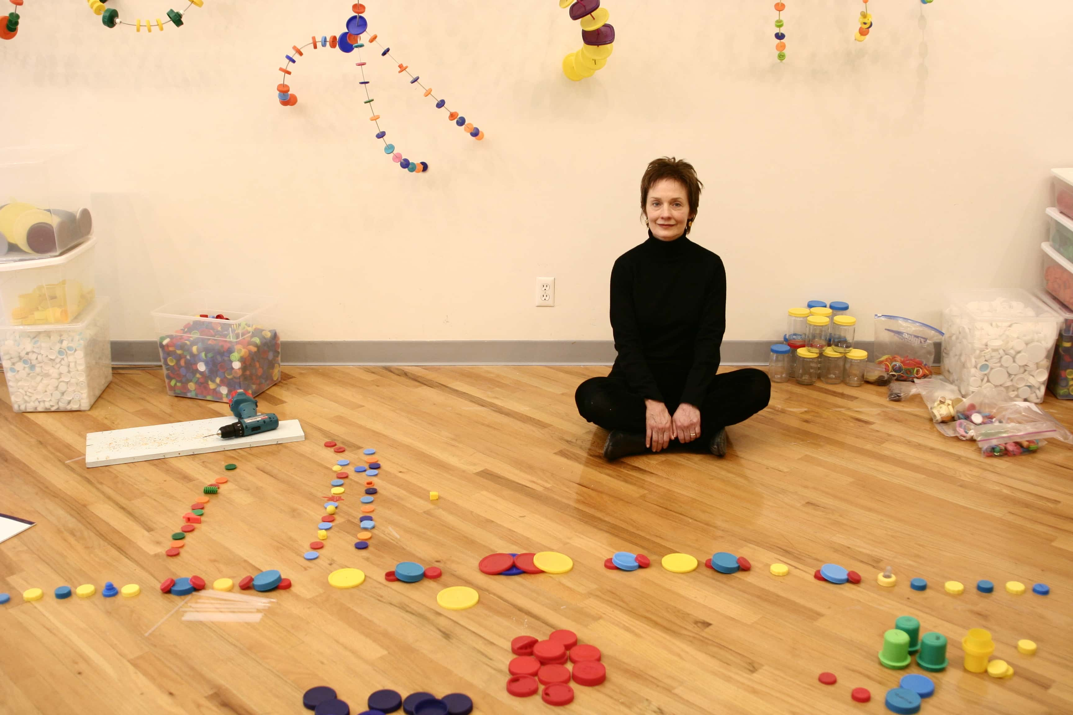 Janet Nolan in studio