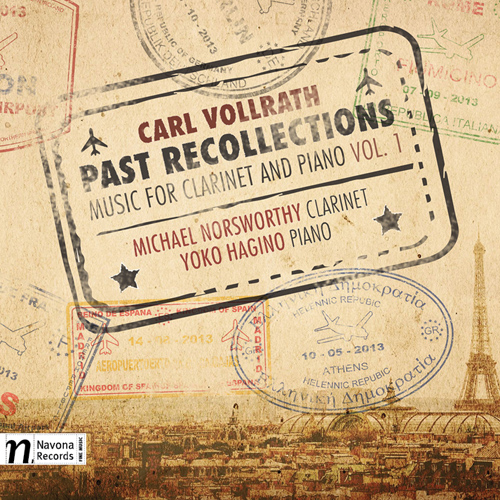 Album Cover - Past Recollections, Music for Clarinet and Piano Vol. 1