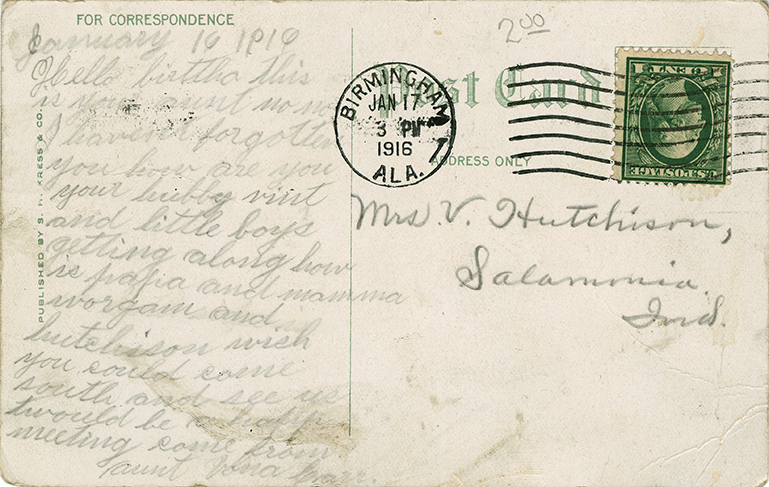 Postcard Back - Birmingham: Paul Hayne School