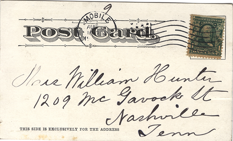 Postcard Back - Mobile: Public Library