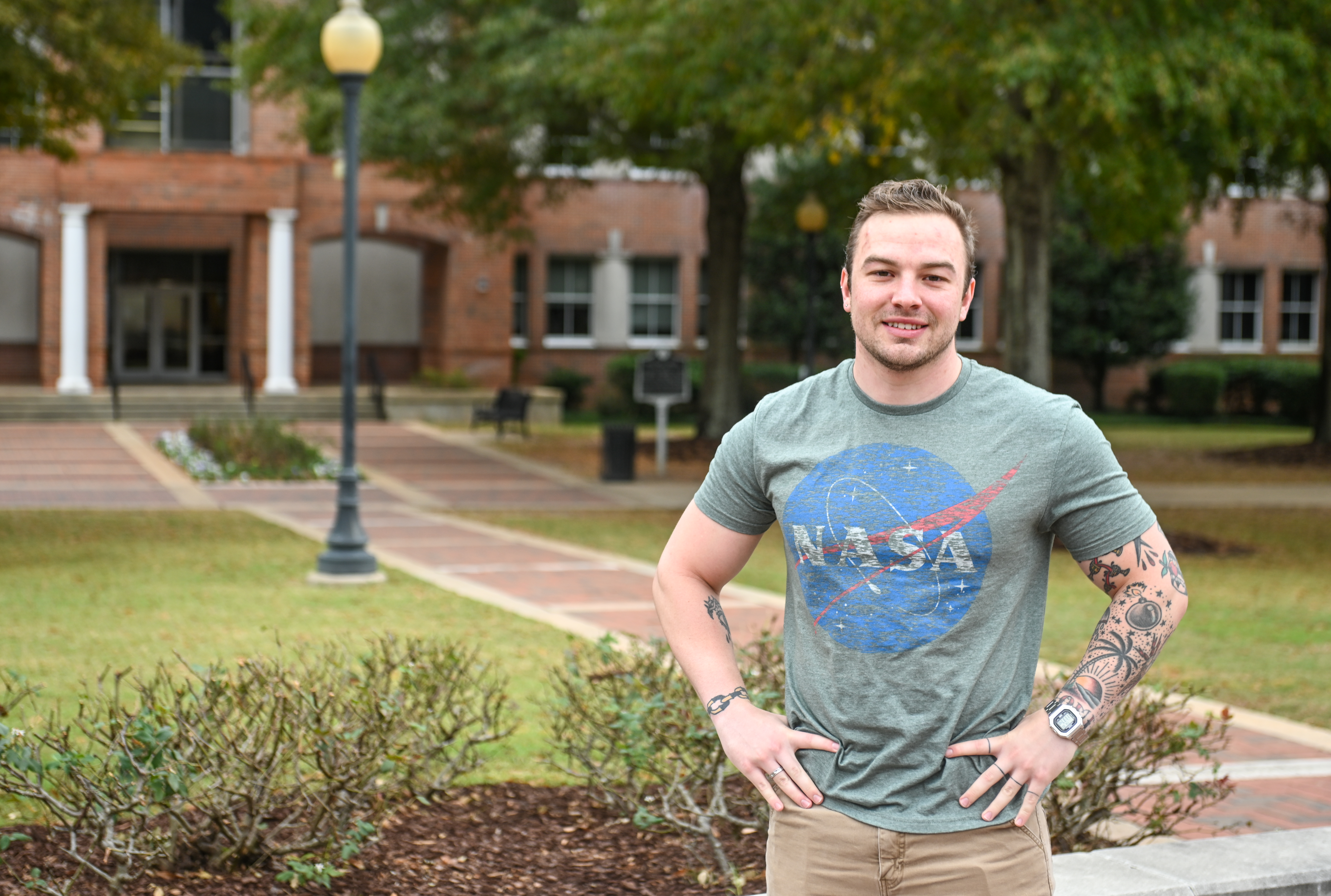 TROY student and Air Force Veteran, Draven Summers