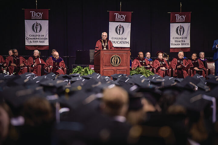 Commencement on the Troy Campus