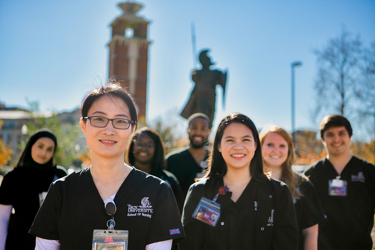 TROY nursing students