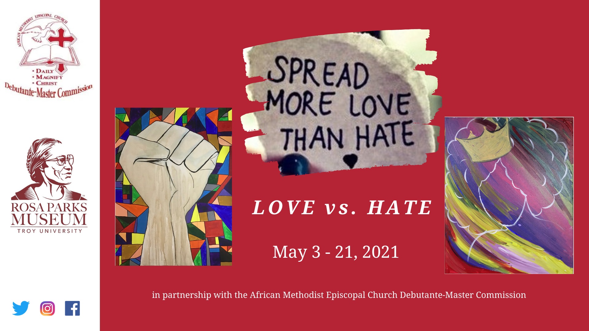 Love vs Hate exhibit