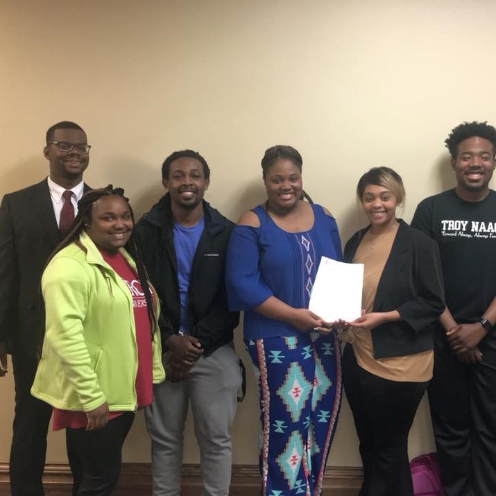 New Student Organization charter at Troy University