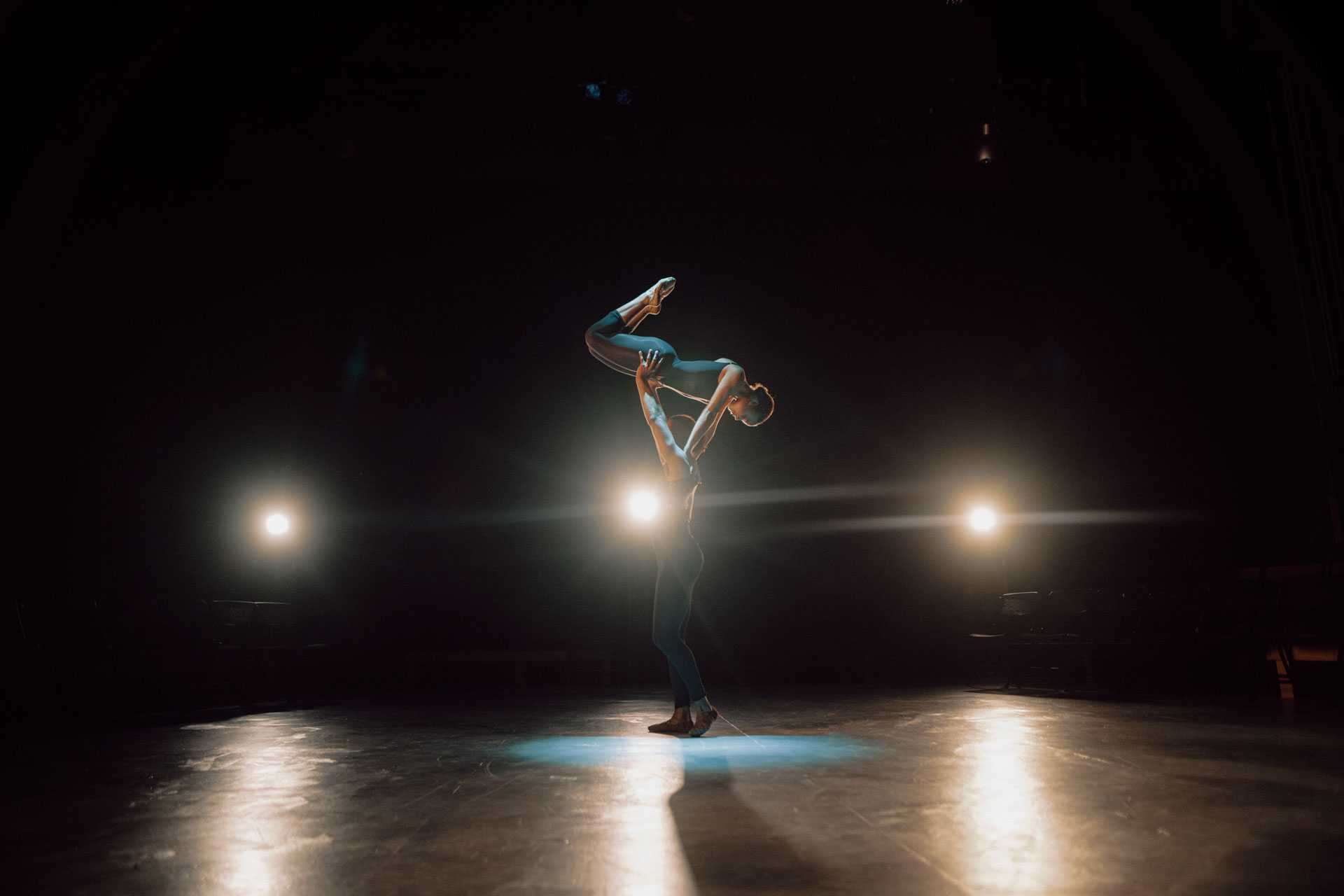 A TROY dance major performs on stage