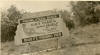 Photograph of road sign advertising Panama City Beach, Florida, ca. 1947-1949. Probably taken in Florida.