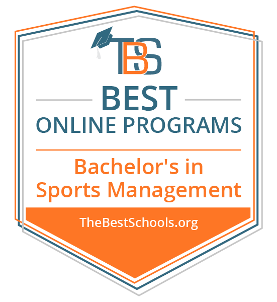 Best Online Programs - Bachelor's in Sport Management badge from TheBestSchools.org